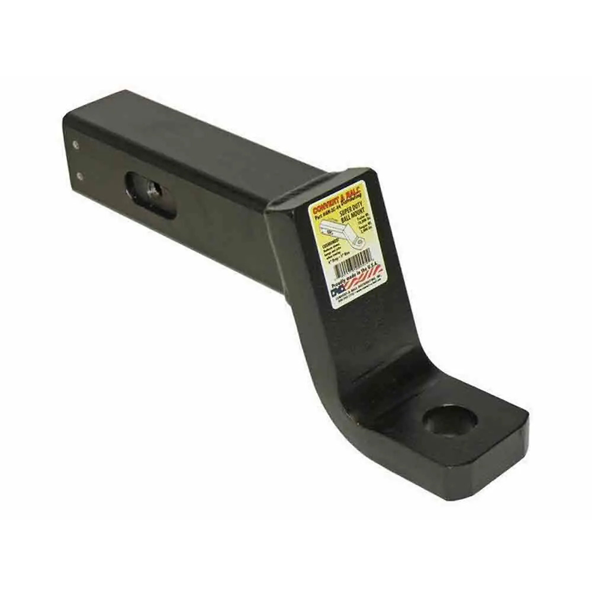 Convert-A-Ball Cushioned Heavy-Duty Ball Mount — 2.5in. Receiver, 4in. Drop, Hollow Shank, 18K GTW, Model# AMSCV-4